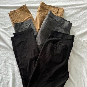 Set of 3 Old Navy Tech Pants (Khaki, Gray, Black)